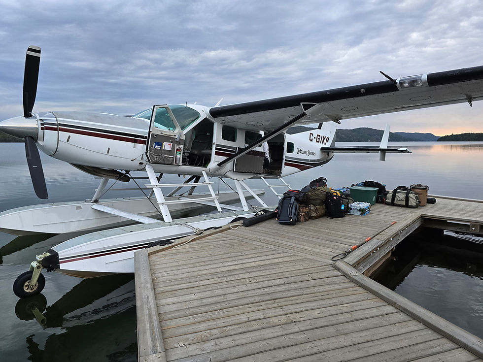 One of the planes you might take from Wawa to PPL's Dock on Kaby Lake. Pack light!
