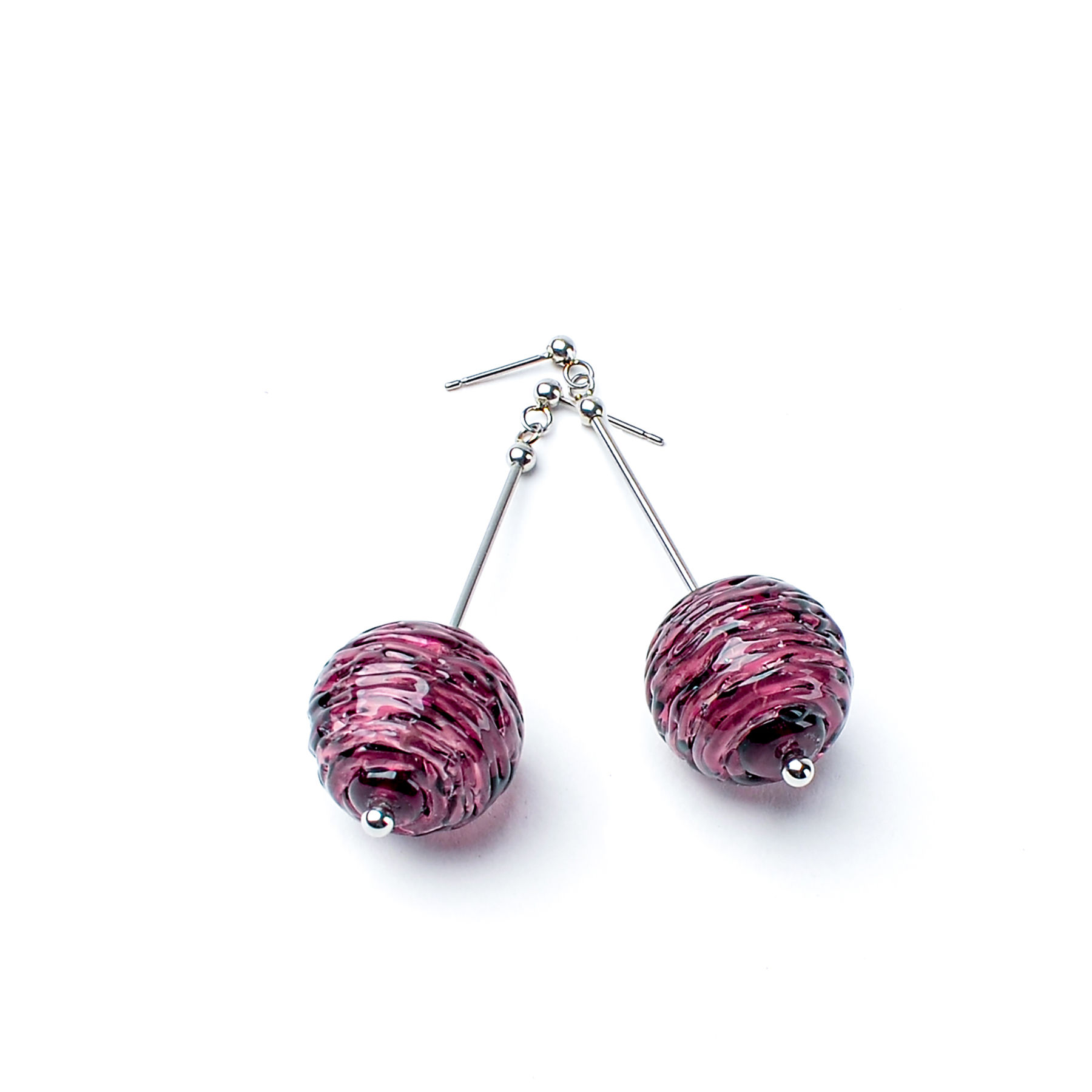 GLASSBERRY WINE earrings M