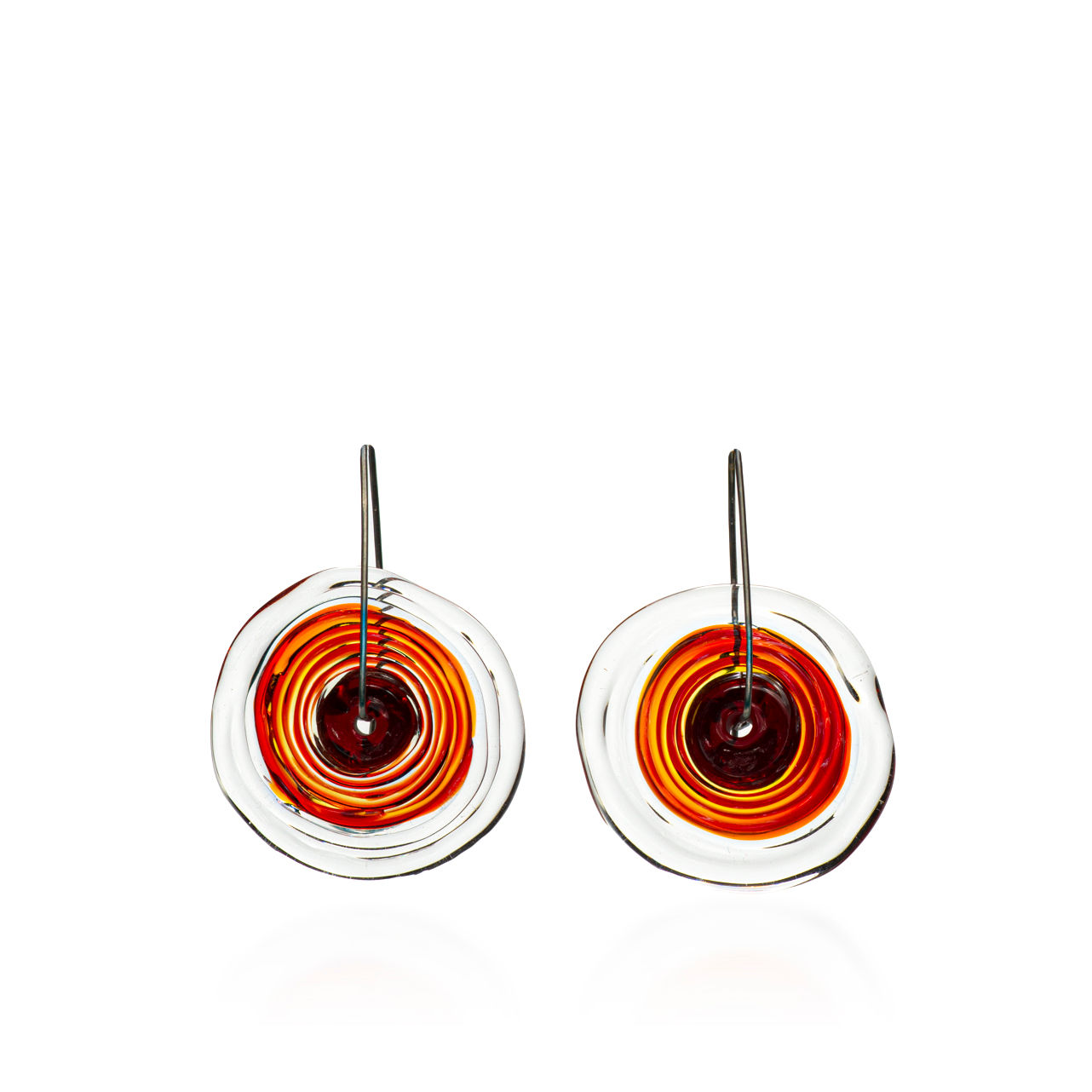 LUNA RED AMBER  earrings