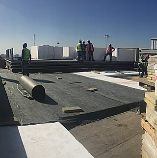 CTICC concrete roof insulation polystyrene supply project