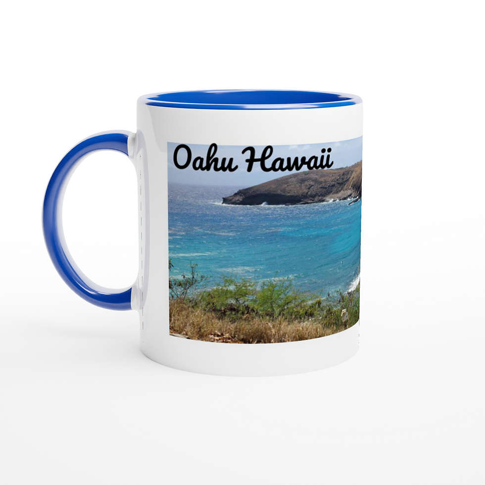 11oz Ceramic Mug Hanauma Bay print