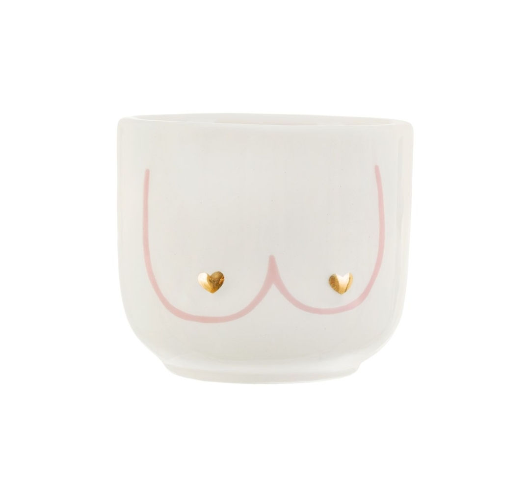 Sass & Belle Girl Power Boobie planter - mini
