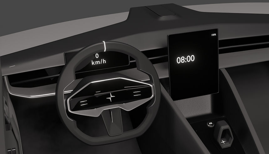 Polestar Precept - Concept Interior made in Blender