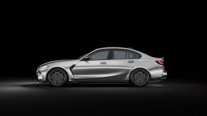 BMW M3 - made in Blender. Render in Blender. Surface design. Digital modeler.