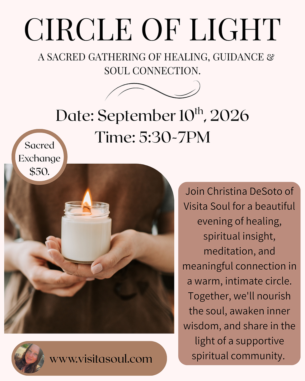 Circle of Light — A Sacred Gathering of Healing, Guidance & Soul Connection.