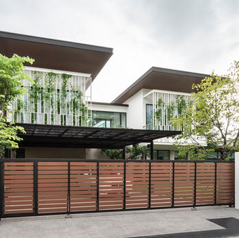 Architecture, Interior, Landscape, Residential, Tropical, Modern, House, Bangkok, Thailand