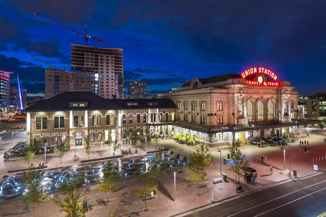 Real Estate Broker Noah J Crowley showing off Union Station, Denver