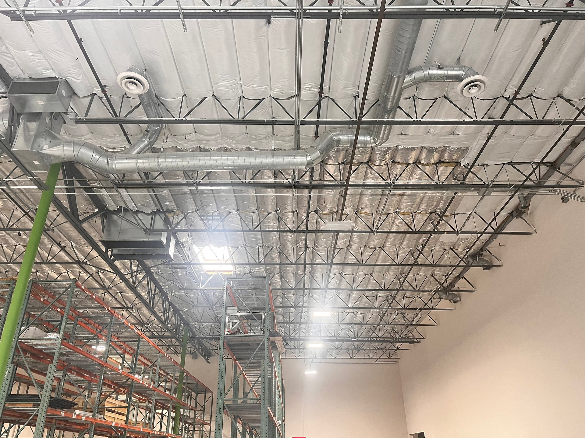 Commercial space rafters