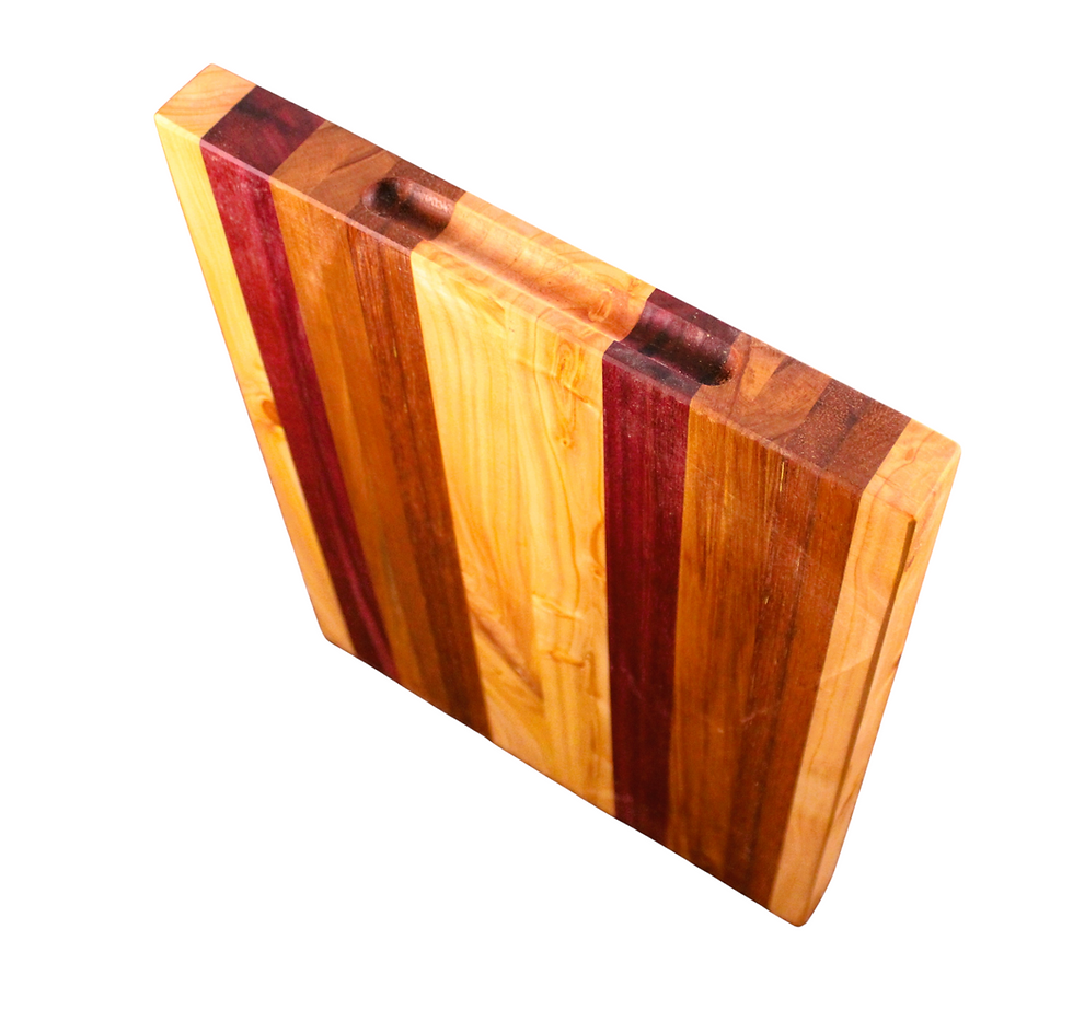 Side Grained 4 Species Chopping Board