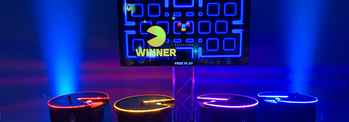 Giant jumbo PacMan video game