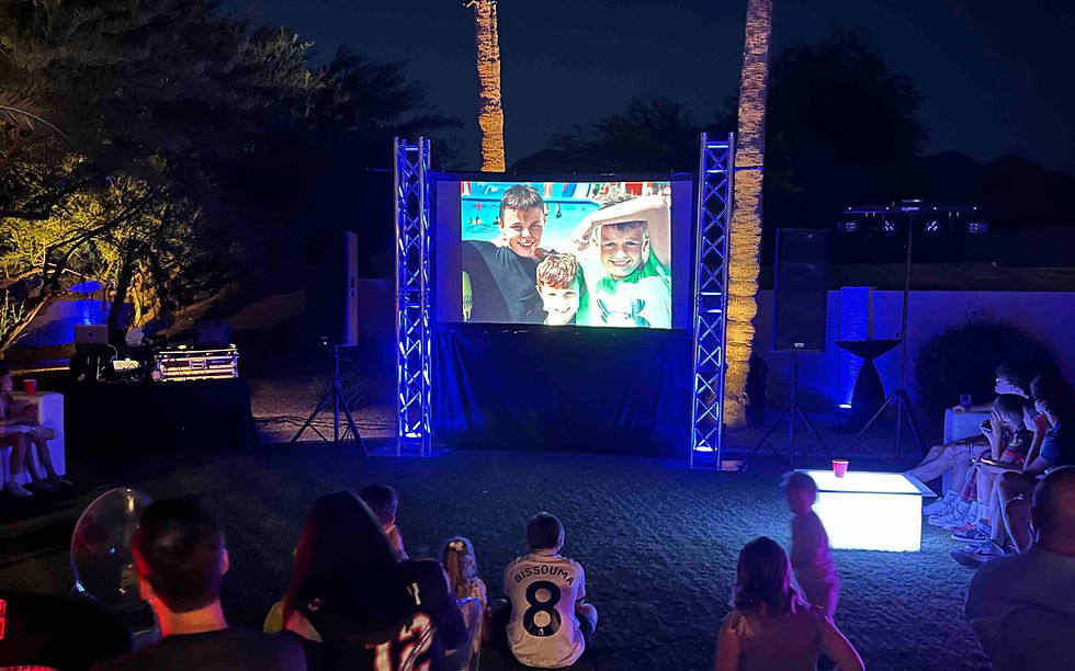 Rear screen projection - 110"