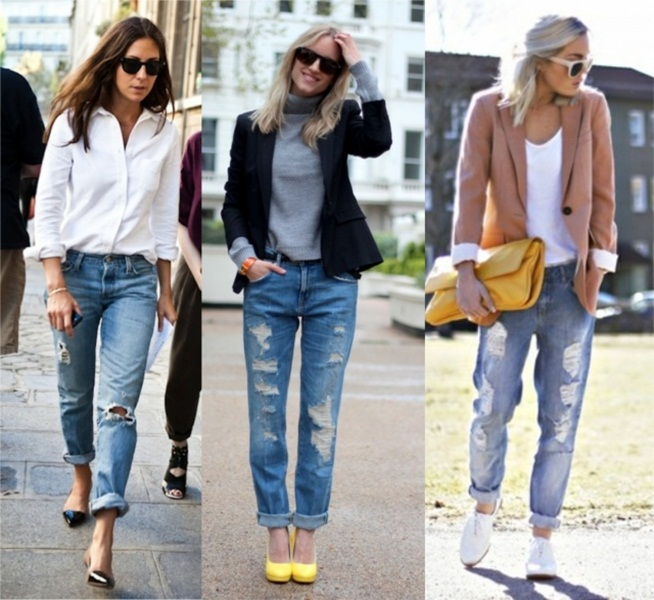 calça rasgada boyfriend