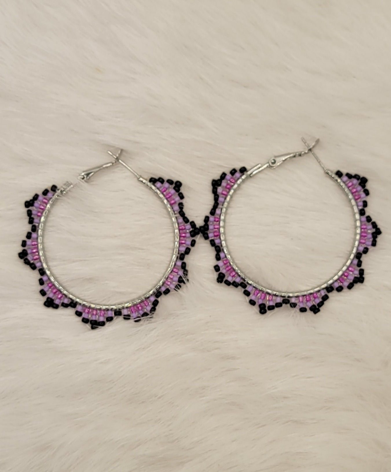 Custom Beaded Hoops