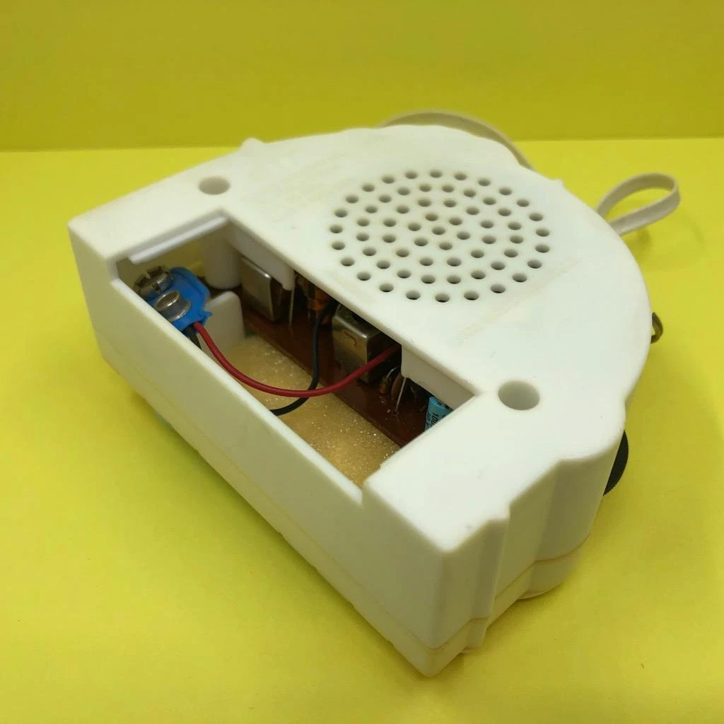 Back of radio with battery box opened -- -- Source: eBay, Pica Pica Village