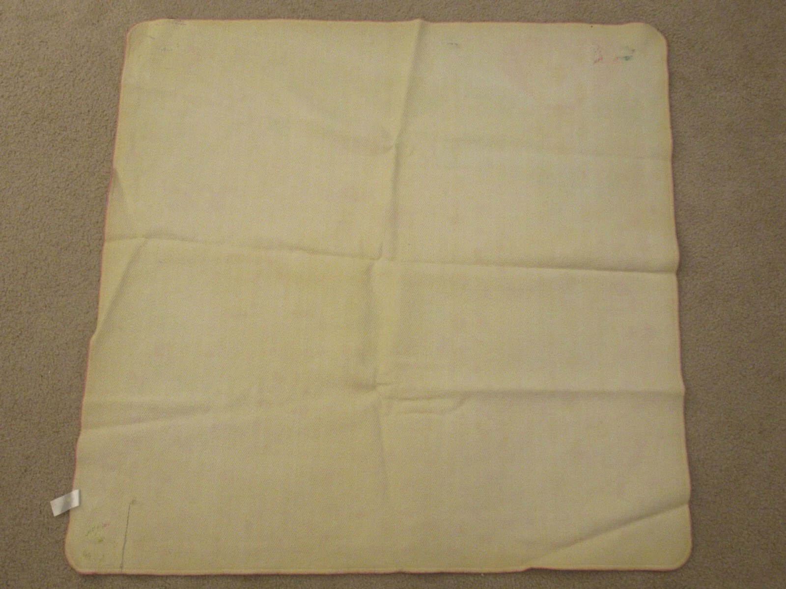 The back of the play rug - It is just plain white