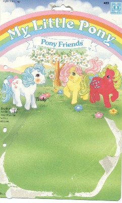 Pony Friends card example (Truly's Card) -- Source: Angel Fire