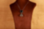 Thumbnail: Black gemstone jewelry set with oxidized details