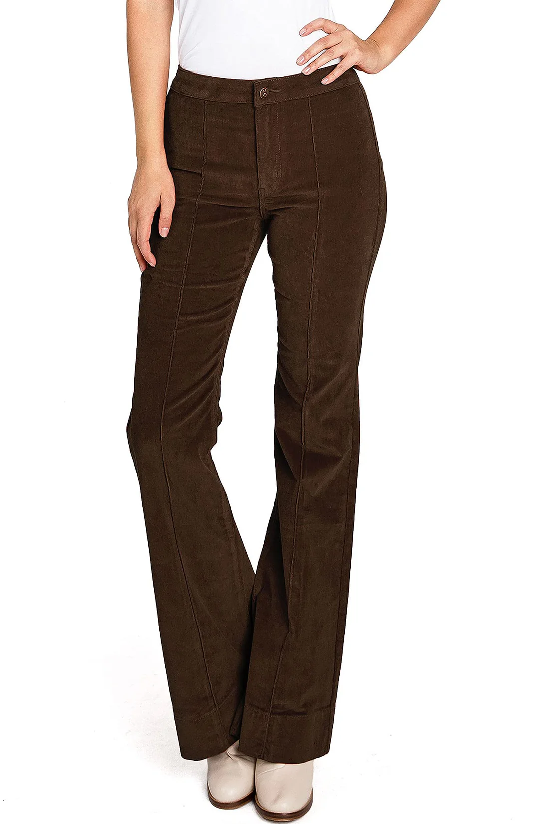 chocolate brown courduroy pants