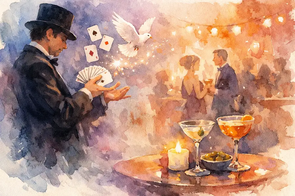 Why Hire a Magician for Cocktail Hour?
