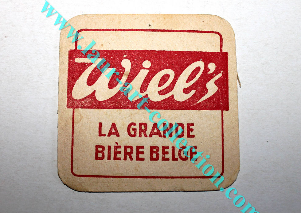 WIEL'S LA GRANDE BIERE BELGE, ANCIEN SOUS BOCK DESSOUS VERRE ALCOOL BEER COASTER