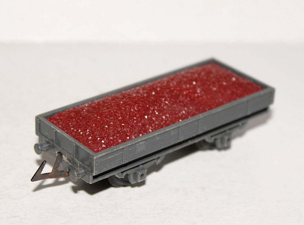 JOUEF HO 634 C, WAGON TOMBEREAU BORD RABATTANT, RIDELLE BASSE + MINERAIS BAUXITE