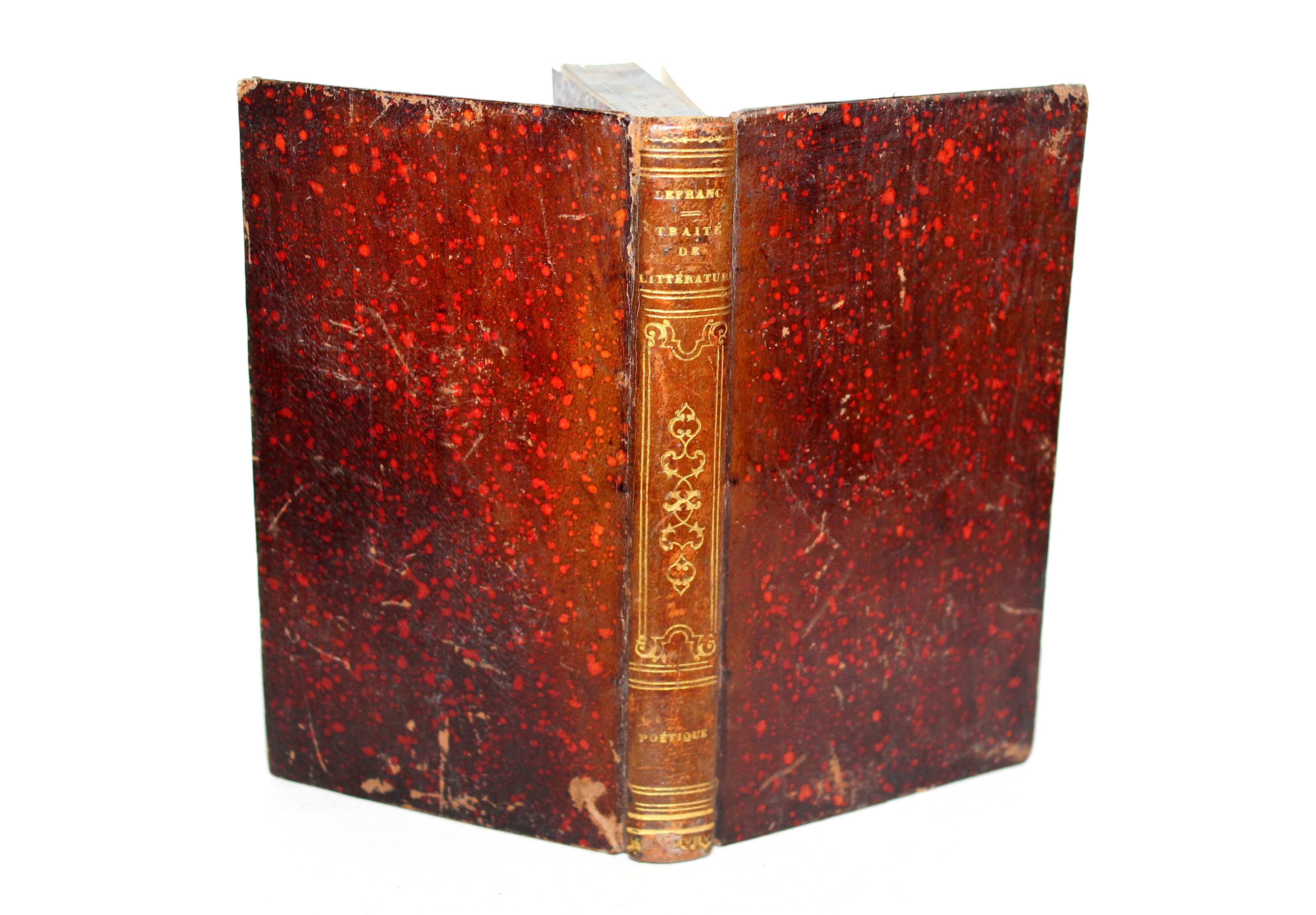 TRAITÉ THEORIQUE ET PRATIQUE DE LITTERATURE POETIQUE par E. LEFRANC 1839 PERISSE