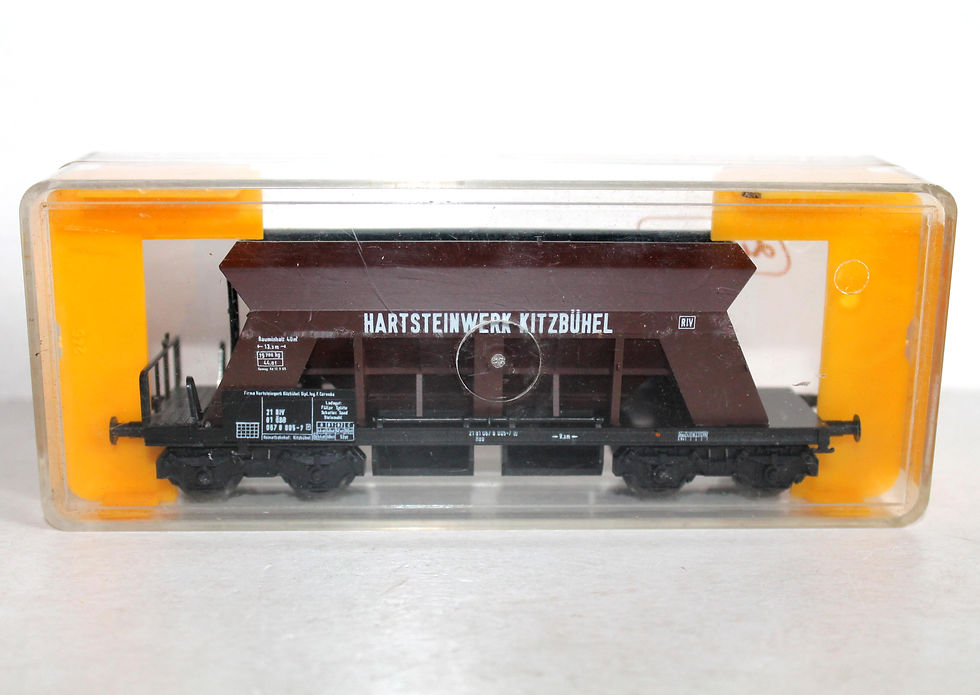Миниатюра: RARE! LILIPUT HO N°246 12 WAGON A TREMIE, BALLAST HARTSTEINWERK KITZ MARCHANDISE