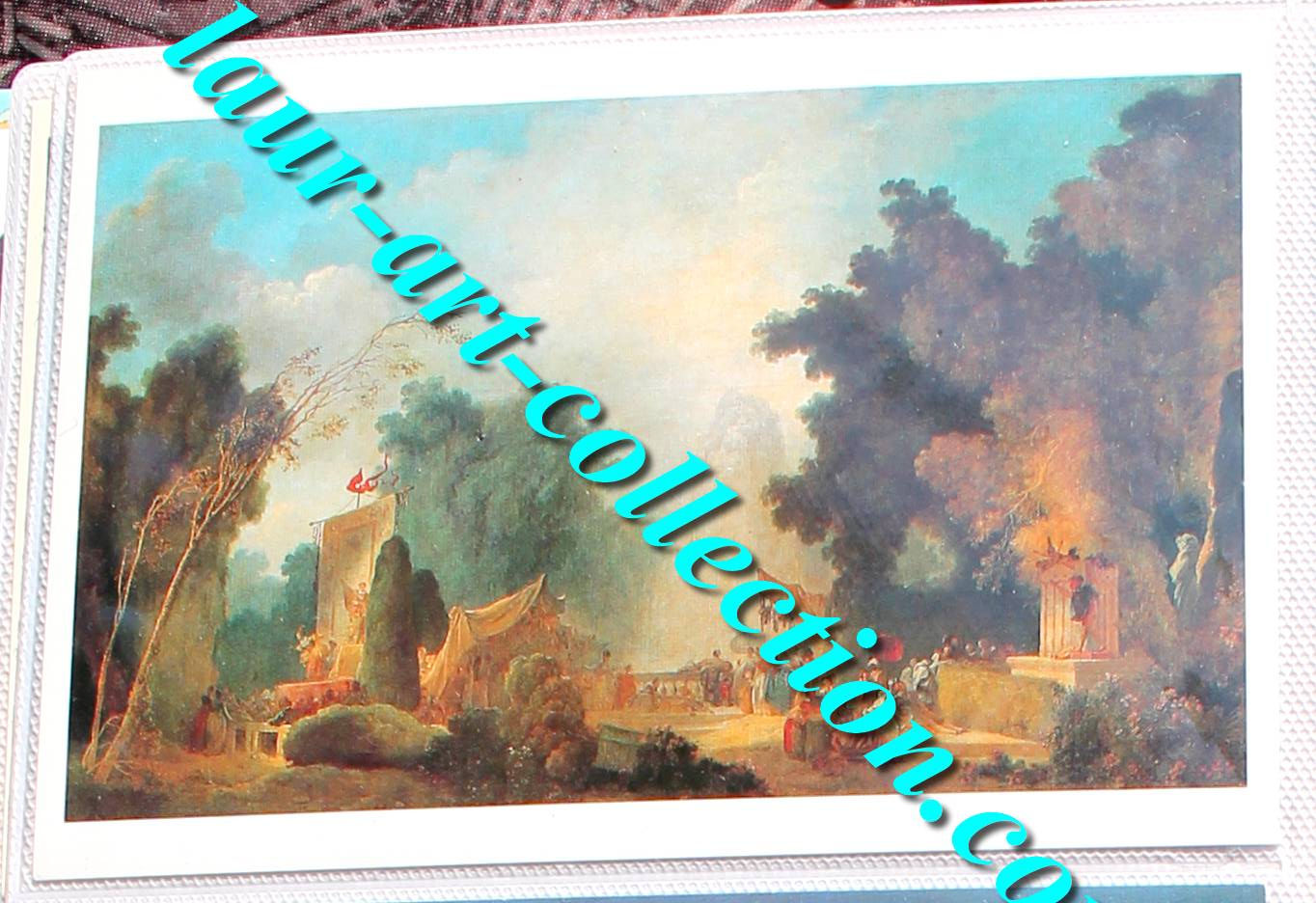 CARTE POSTALE CP TABLEAU PEINTURE: FRAGONARD: LA FETE A ST-CLOUD, EXPO GD PALAIS