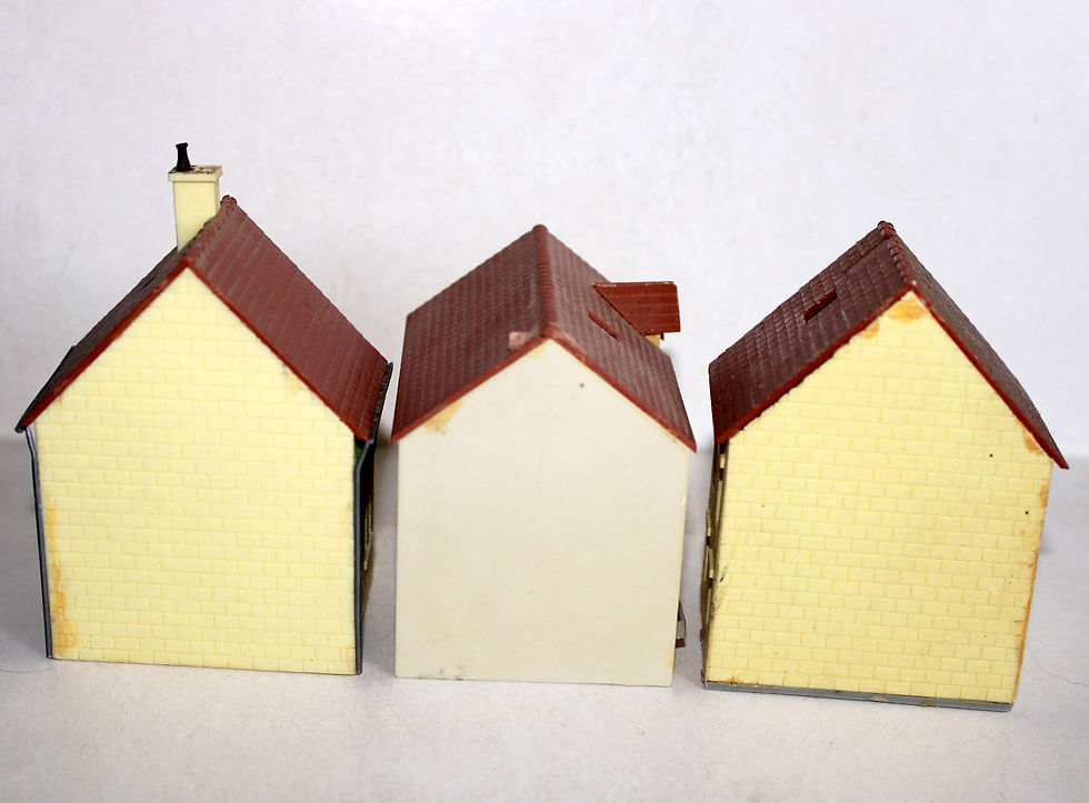 Miniature : JOUEF HO N°1983 + 1 MAQUETTE 3 MAISON MITOYENNE DE VILLE BLOC IMMEUBLE EN PIERRE