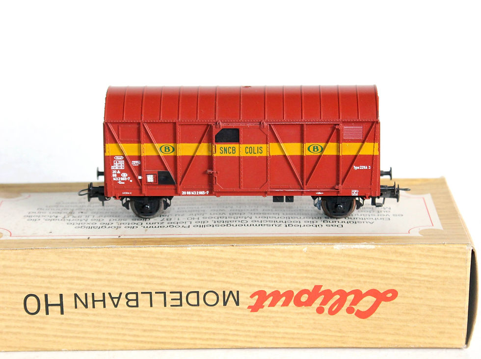 Indexkép: LILIPUT HO 234 92 WAGON COUVERT FOURGON NMBS COLLI TRANSPORT BAGAGE TYPE 2211A 3