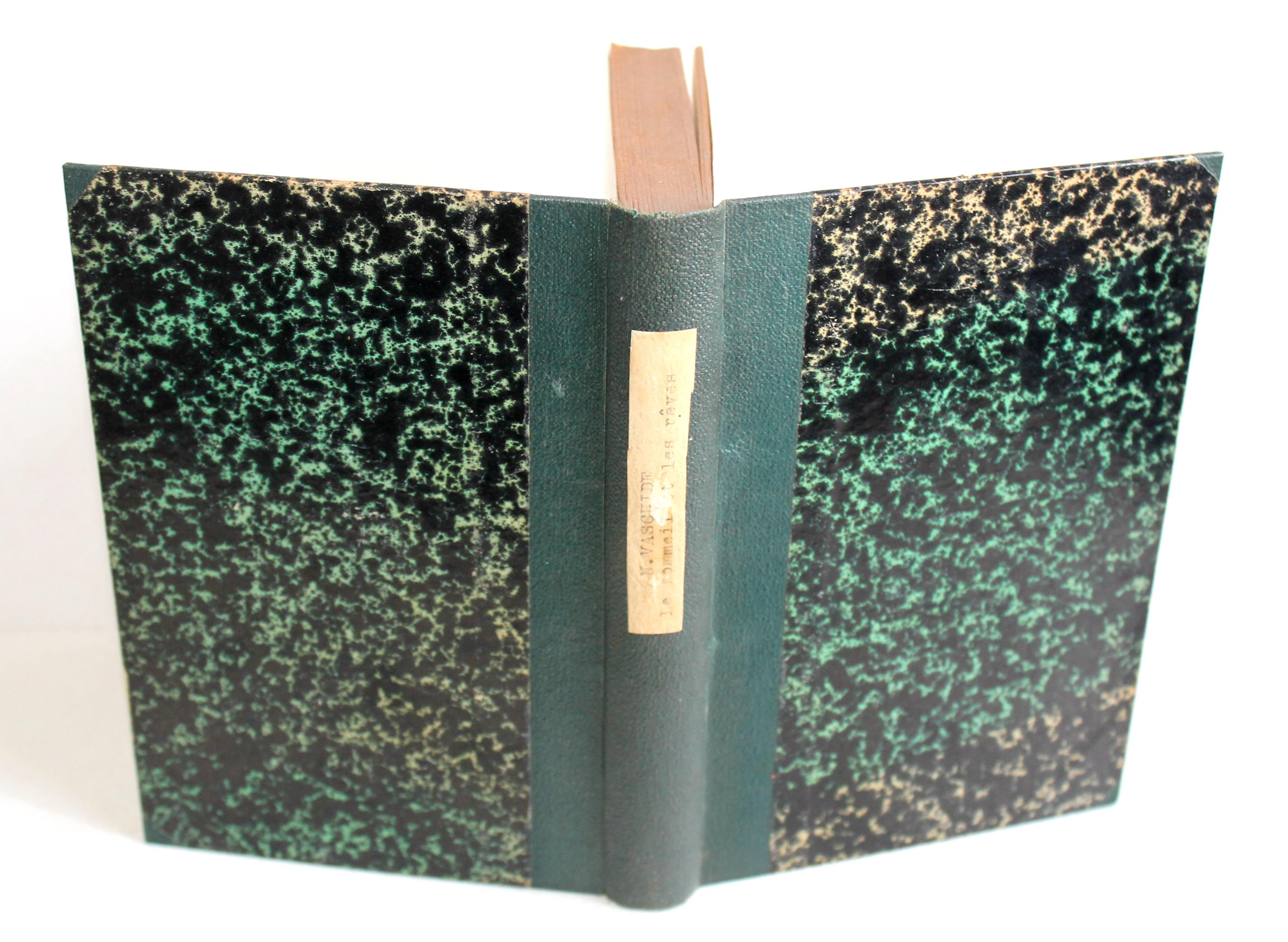 PSYCHOLOGIE & PHILOSOPHIE - LE SOMMEIL ET LES REVES par VASCHIDE 1918 FLAMMARION