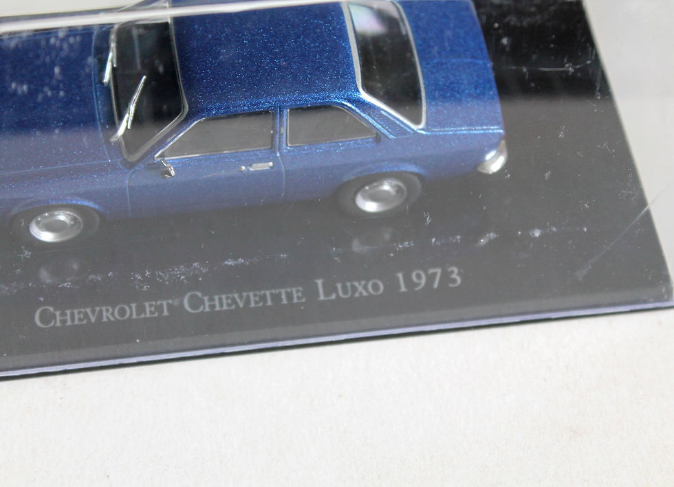 Miniatura: CHEVROLET CHEVETTE LUXO 1973 BLEU, MINIATURE 1/43 VOITURE AUTOMOBILE