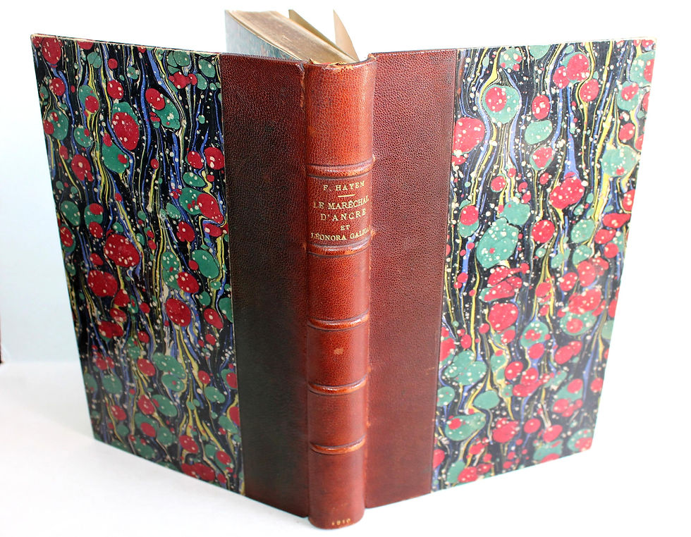 LE MARECHAL D'ANCRE ET LEONORA GALIGAI de HAYEM, GRAVURES + NOTICE BIO 1910 PLON
