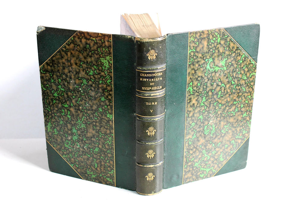 CHANSONNIER HISTORIQUE DU XVIIIe SIECLE de E. RAUNIE PORTRAIT ROUSSELLE, T5 1881