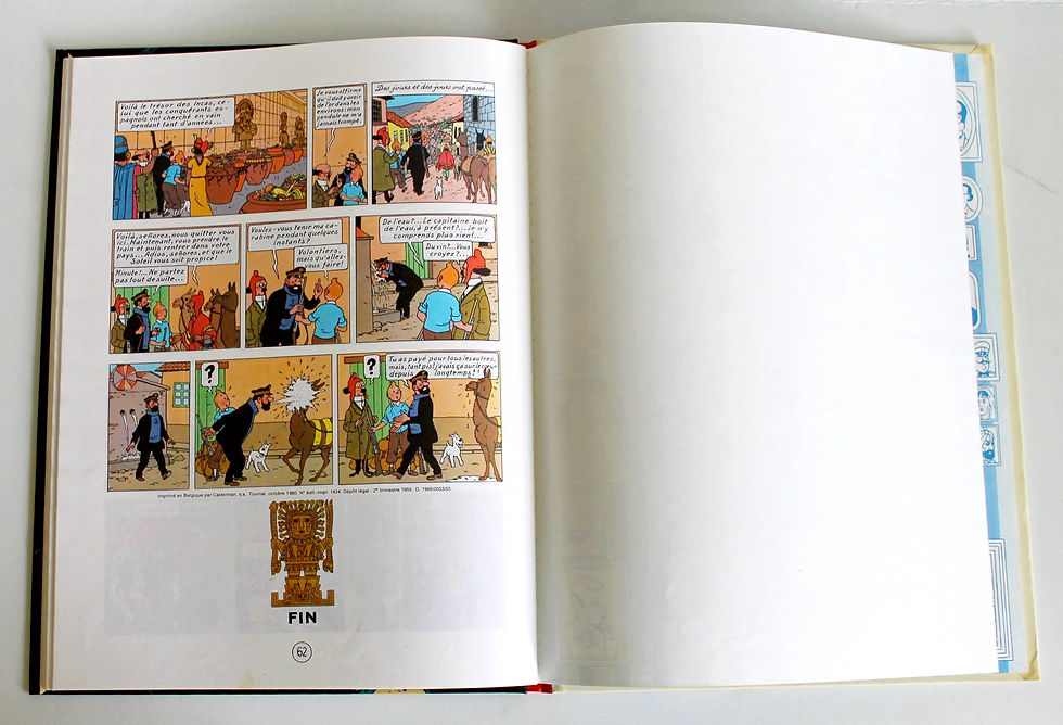 サムネイル： LES AVENTURES DE TINTIN - LE TEMPLE DU SOLEIL par HERGE 1980 EDITION CASTERMAN