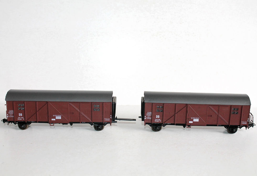 Indexkép: ROCO HO 4328 DOUBLE WAGON COUVERT DE FRET FOURGON TRANSPORT MARCHANDISE DB 21822