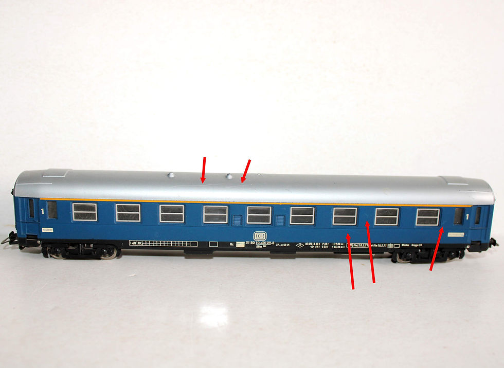 Thumbnail: JOUEF HO 4674 / 5774 VOITURE VOYAGEUR TOURISME 1e Cl. TYPE Y-UIC SERIE JUNIOR DB