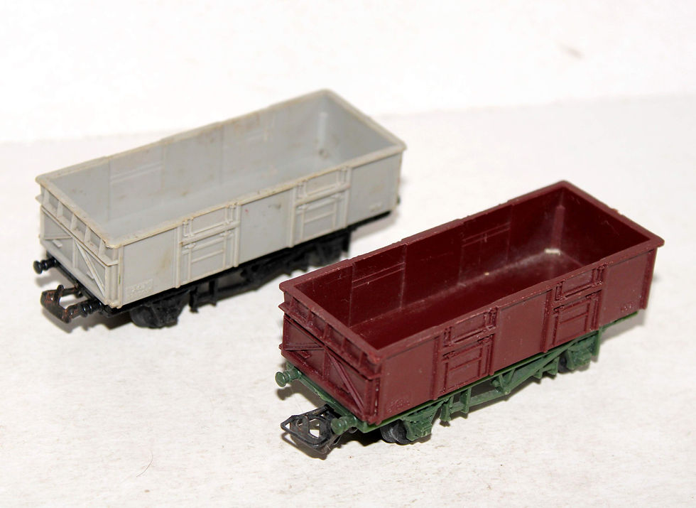 JOUEF HO LOT 2 WAGON TOMBEREAU A BORD HAUT, TRANSPORT MARCHANDISE MINERAIS, SNCF