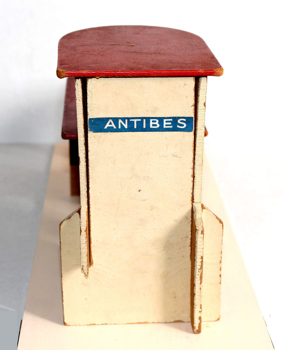 Miniaturebillede: HORNBY 1/43 O N°14 MAQUETTE GRANDE GARE DEMONTABLE ANTIBES, DIORAMA DECOR TRAIN