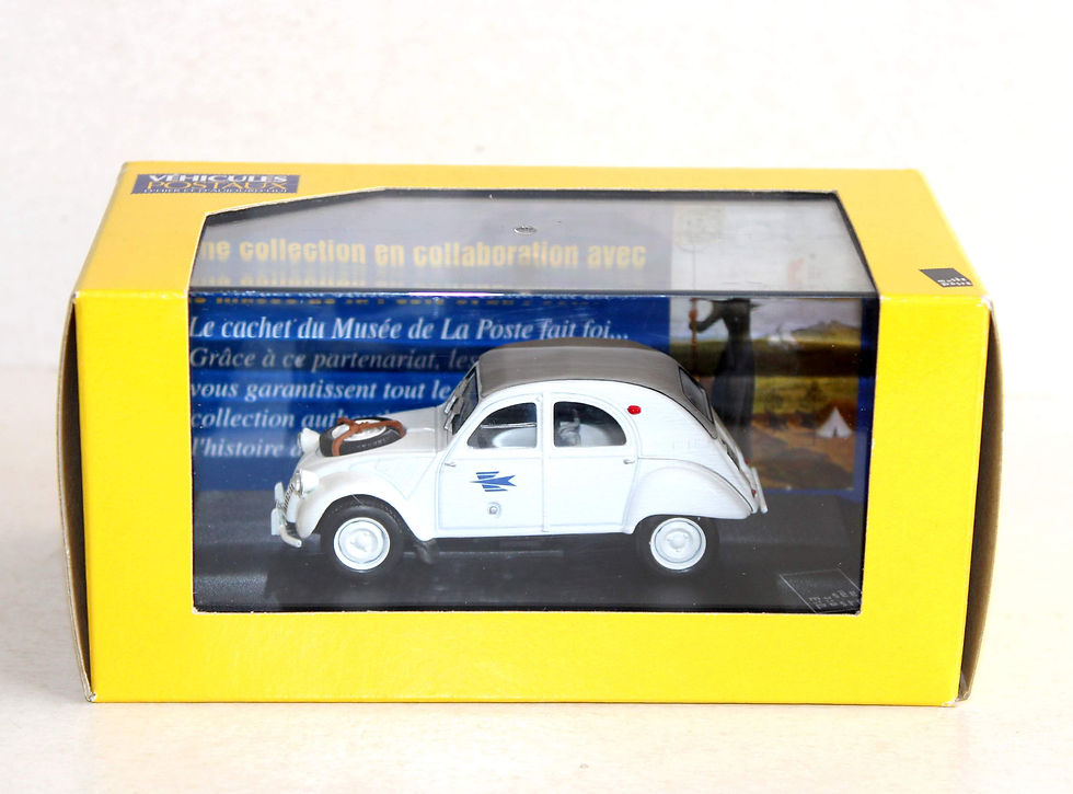 VOITURE LA POSTE 1/43 CITROEN 2CV TOUT TERRAIN SAHARA 1962, VEHICULE POSTAUX PTT