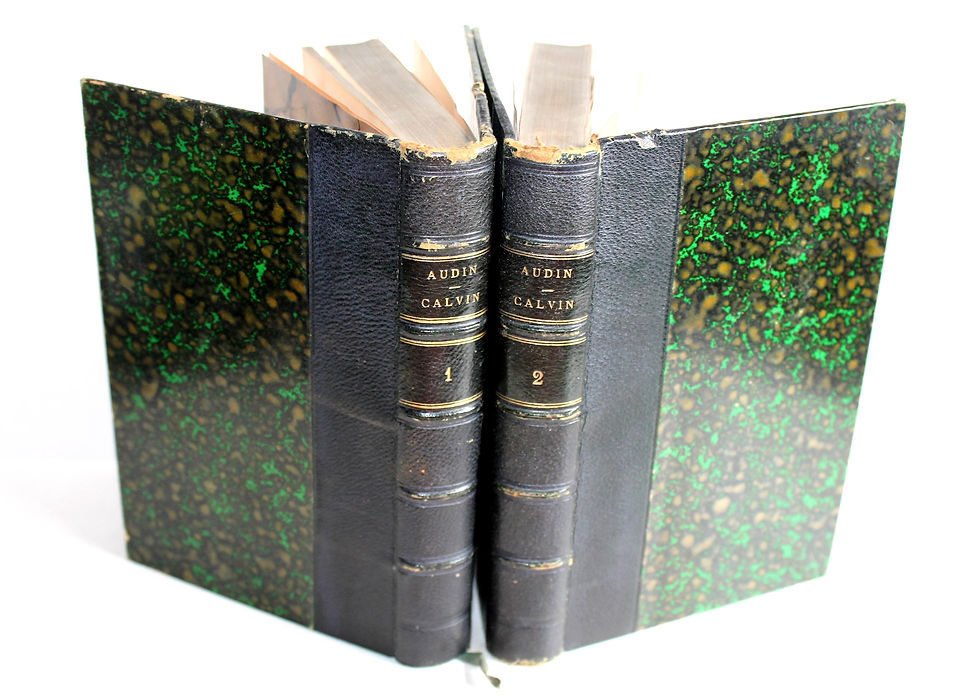 HISTOIRE DE LA VIE DES OUVRAGES ET DOCTRINES DE CALVIN par AUDIN 1856 TOME 1+2/2