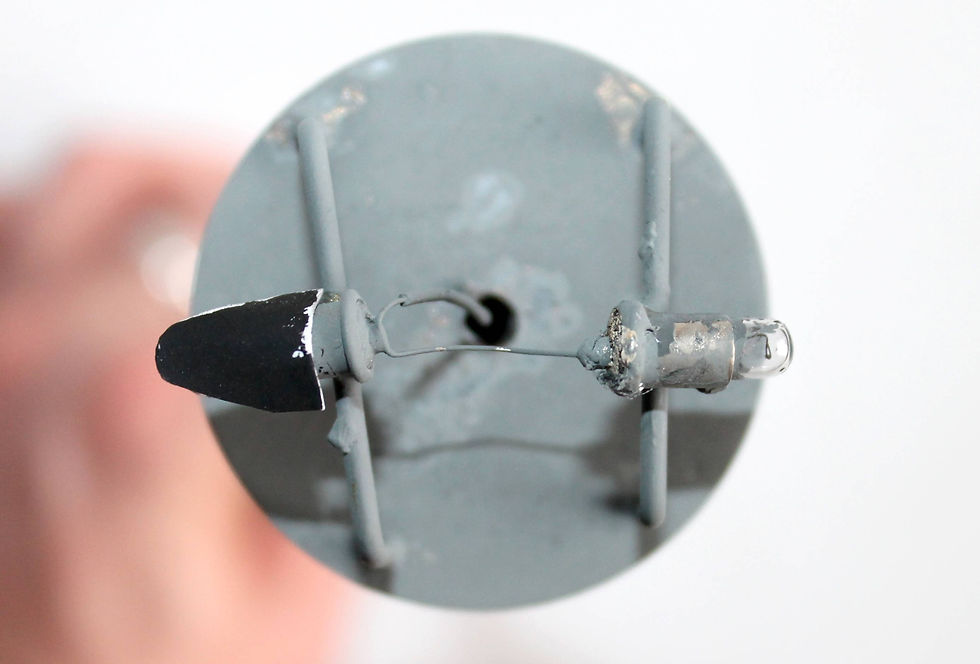 תמונה ממוזערת: LAMPADAIRE REVERBERE LUMINAIRE ELECTRIQUE - HO H:24cm TOUR D'ÉCLAIRAGE MINIATURE