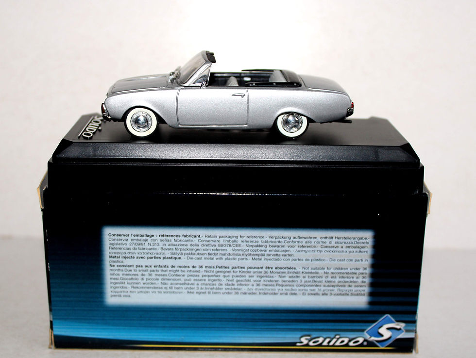 Miniatura: SOLIDO 1/43 4580 FORD TAUNUS 17M 1960 DECAPOTABLE, CABRIOLET VOITURE MINIATURE