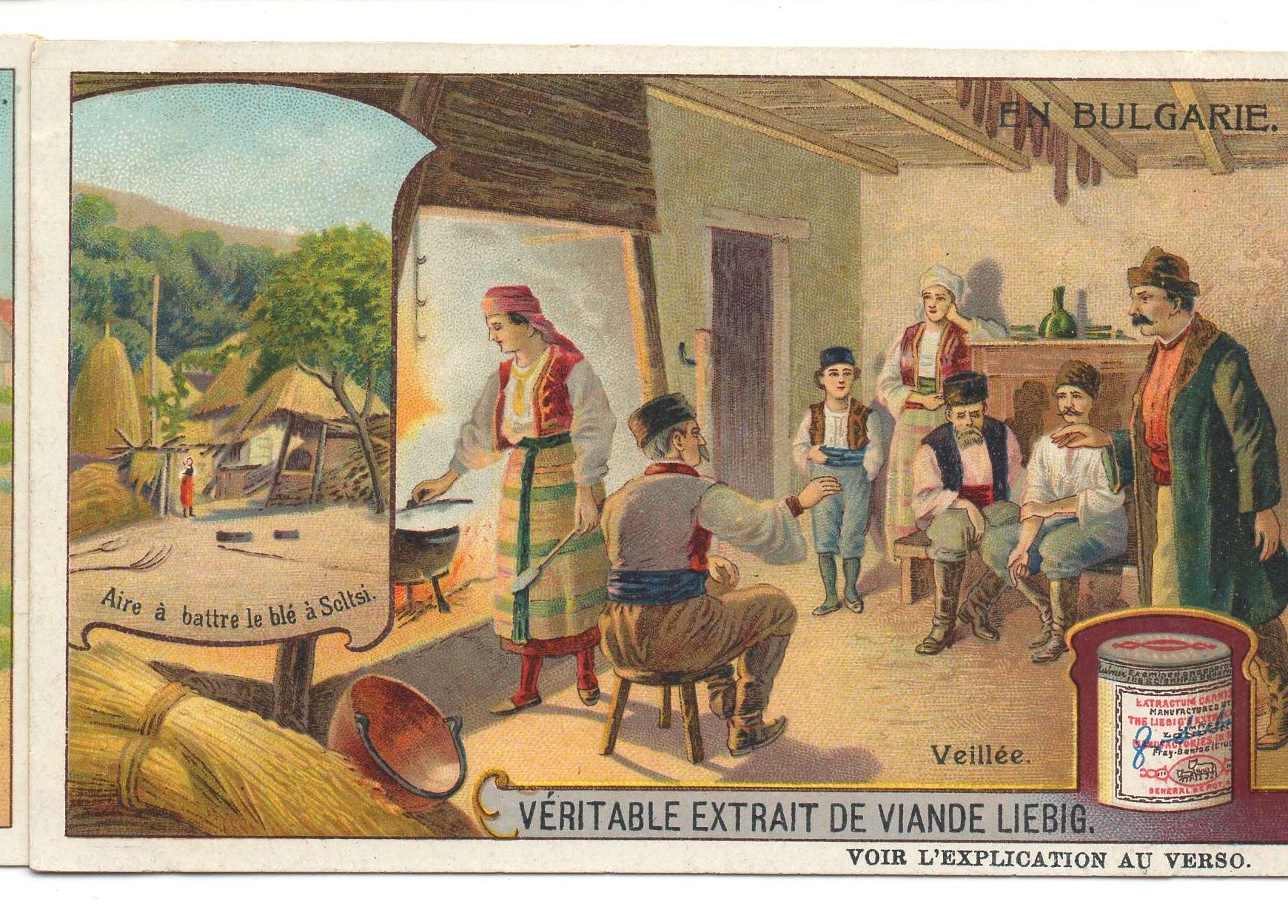 S985 - CHROMO LIEBIG - 1910 - " EN BULGARIE " : VEILLEE