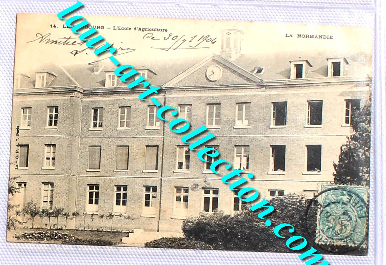 CPA 27 NEUBOURG, ECOLE D'AGRICULTURE 1904 NORMANDIE CARTE POSTALE DOS NON DIVISÉ