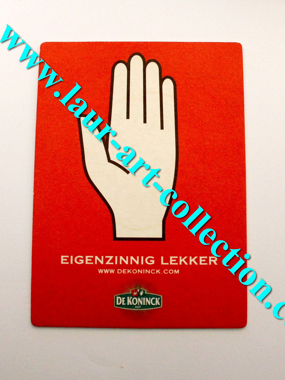 DE KONINCK, ANCIEN SOUS BOCK DESSOUS VERRE BIERE EIGENZINNIG LEKKER BEER COASTER