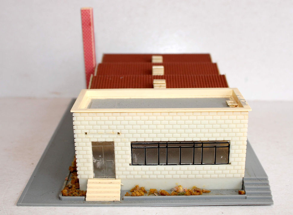 Miniatura: JOUEF HO 1014 MAQUETTE USINE 1950-60 FABRIQUE ENTREPRISE HANGAR ATELIER ENTREPOT