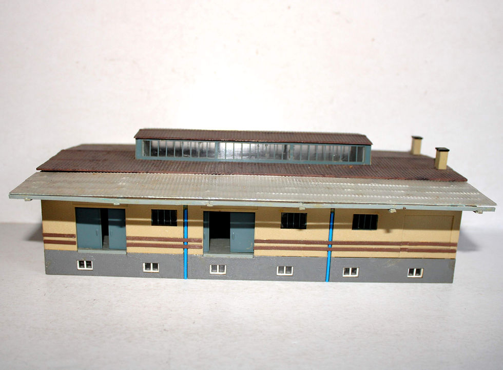 Miniaturbild: KIBRI HO 9456 MAQUETTE ENTREPOT FERROVIAIRE, DEPOT HANGAR GARE DE MARCHANDISE