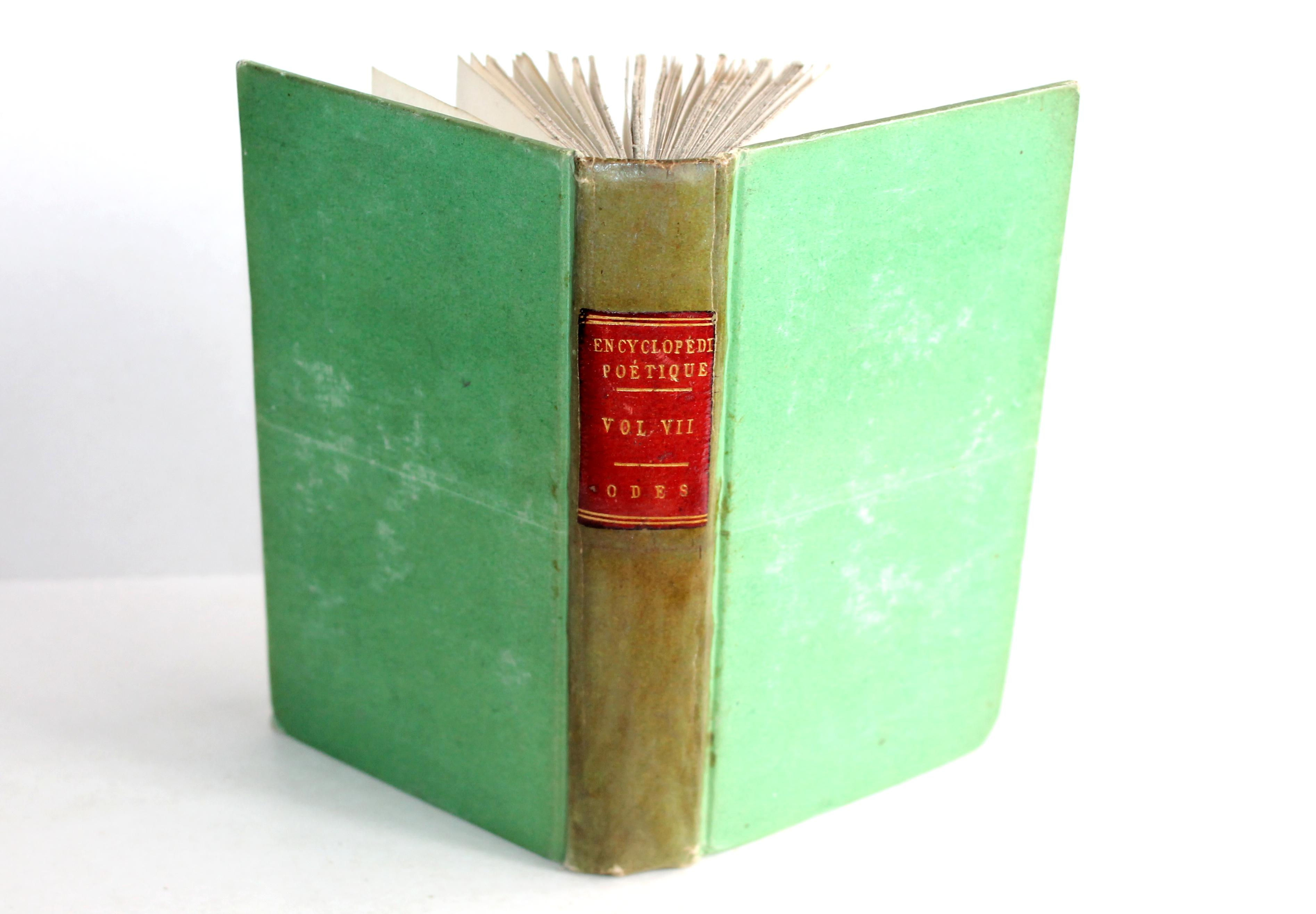 PETITE ENCYCLOPEDIE POETIQUE CHOIX POESIES TOUS GENRES CONTENANT 50 ODES 1804 T7