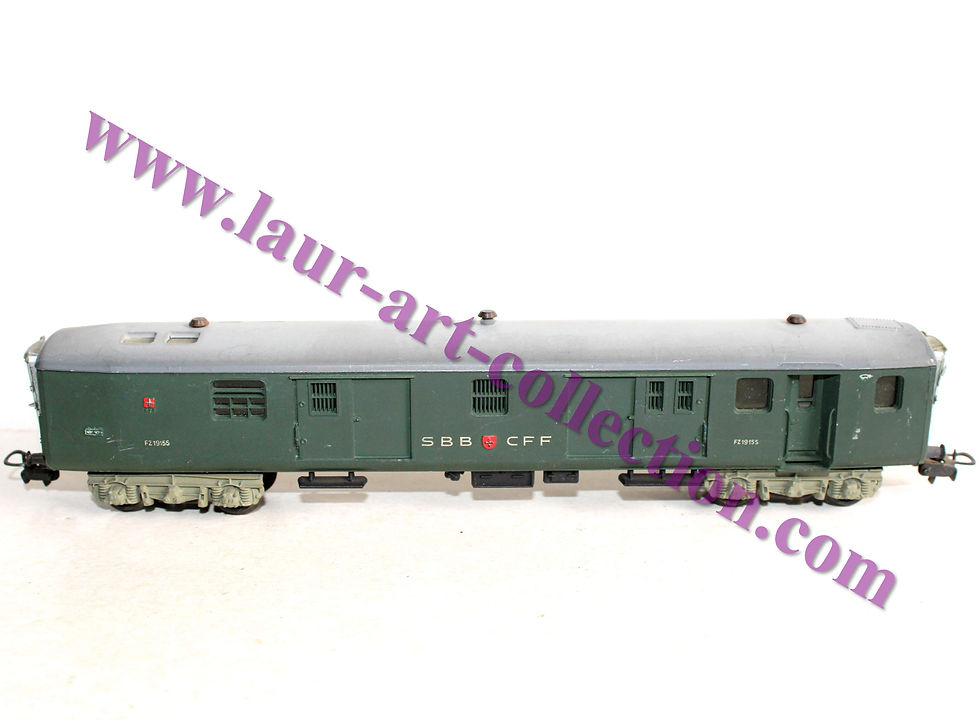 Miniatura: POCHER HO 212 /3 BUREAU AMBULANT PTT WAGON POSTES FOURGON ALLEGE POSTALE SBB CFF